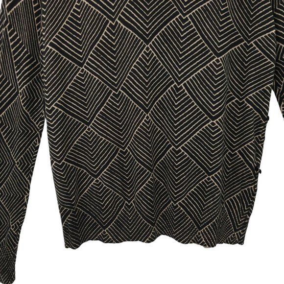 Ann Taylor Loft Button Front Knit Cardigan M Geometric Sequins Light Weight NEW - Picture 13 of 15
